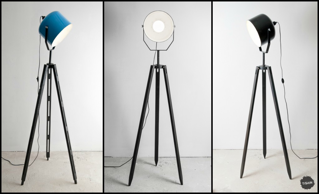 Industrial floor lamps